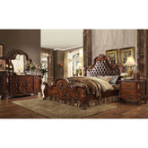 Dresden PU & Cherry Oak Queen Bed Model 23140Q By ACME Furniture